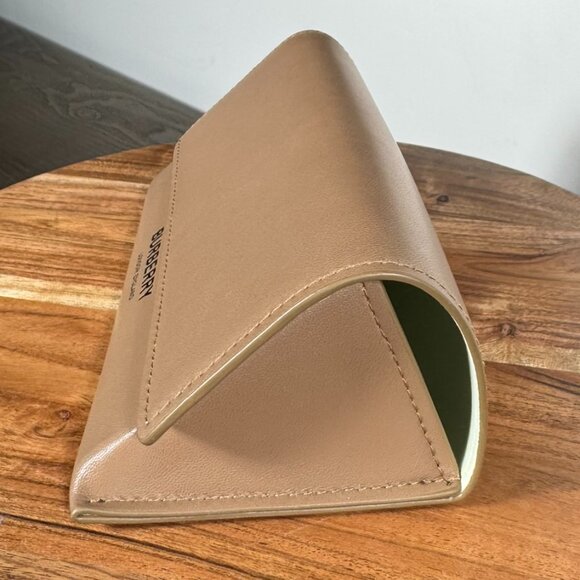 Burberry Tan Leather Sunglasses / Eyeglasses Case Only – London England - Picture 4 of 11